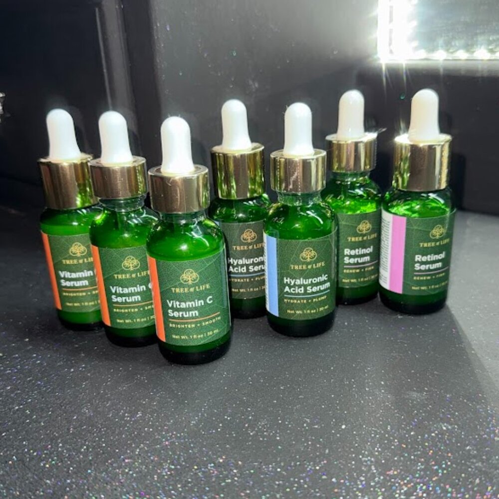 NEW (7) Tree of Life Serums - Vitamin C, Retinol, Hyaluronic Acid